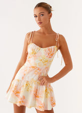 Abby Mini Dress - Floral Print